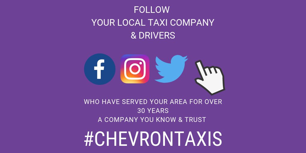Chevron Taxis on Twitter "Join us on our other social media platforms