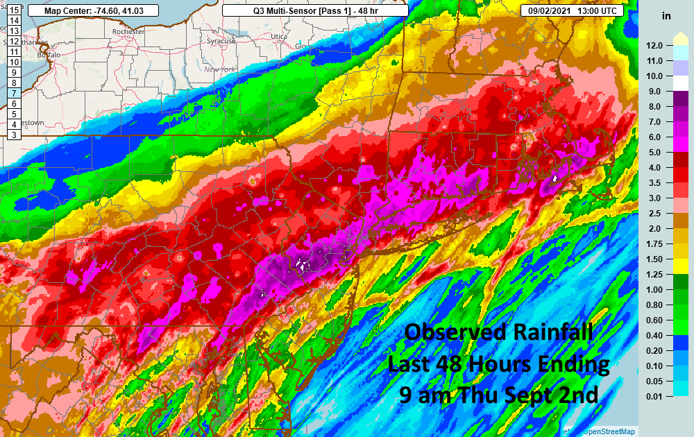 NWS Eastern Region on Twitter "Observed rainfall totals for the last