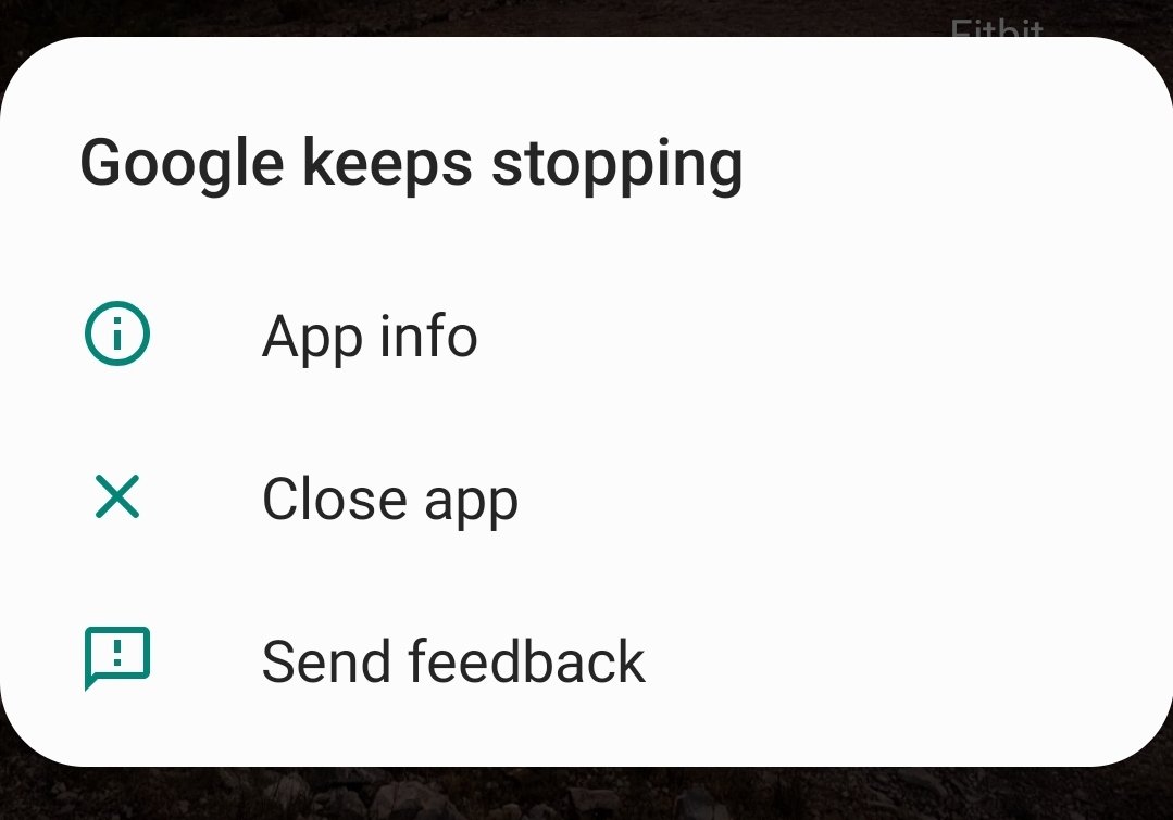 Google Keeps Stopping Sir My Smart Phone Samsung Galaxy