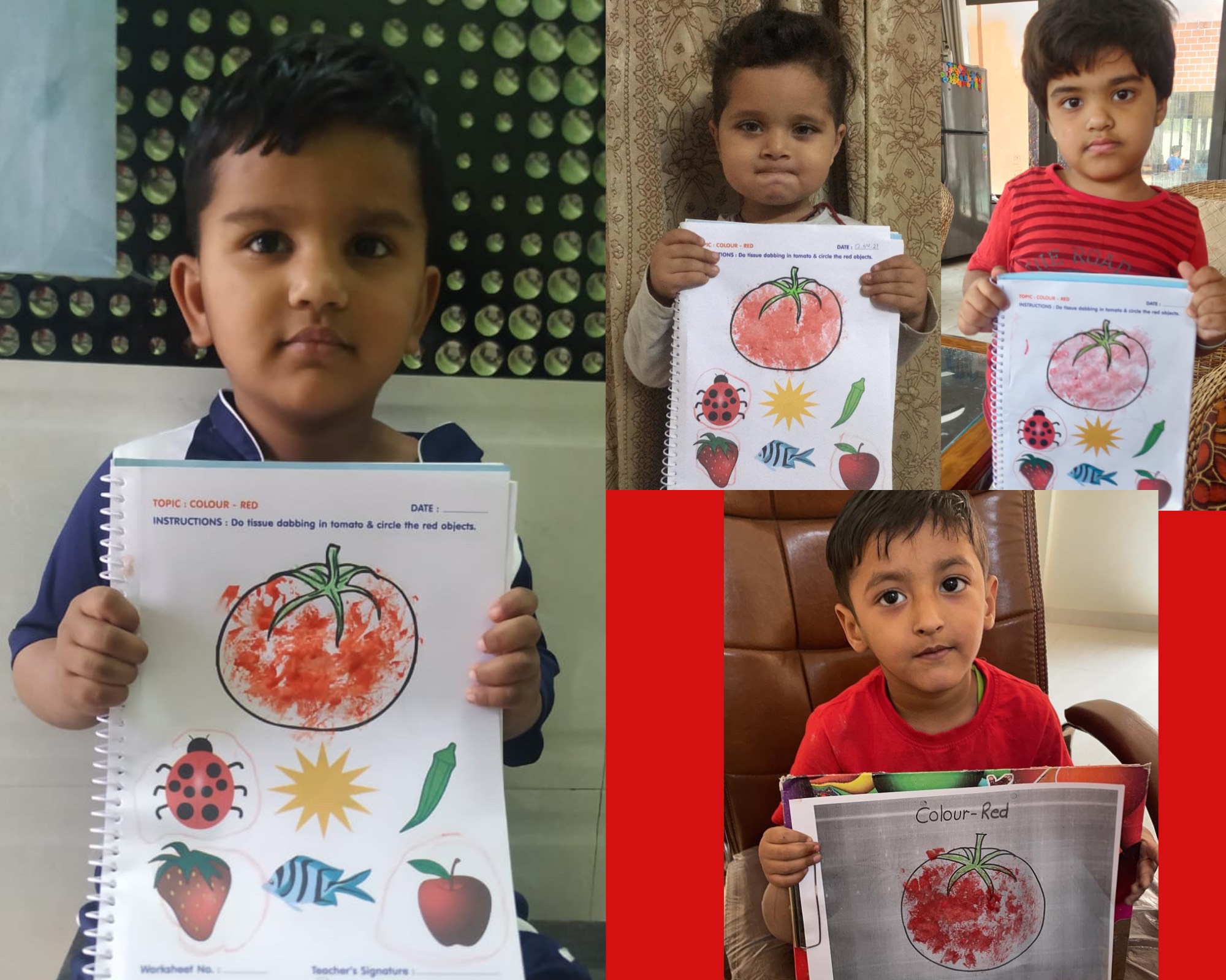 The Modern School,ECNCR on Twitter "Red Colour Week Introduction of