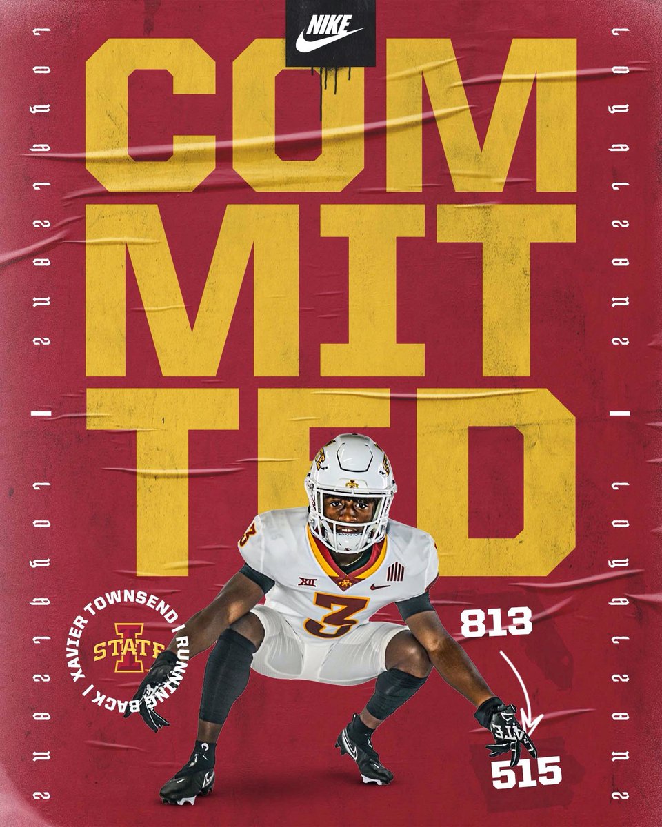 2022 3* RB Xavier Townsend Commits to Iowa State CFB