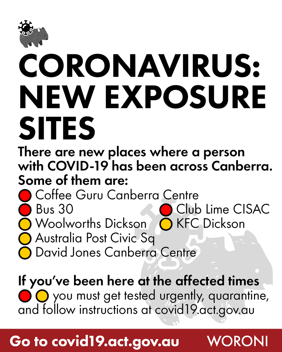 Exposure Sites Canberra / Australia News Live Nsw Covid Cases Grow Nsw Exposure Sites Updated