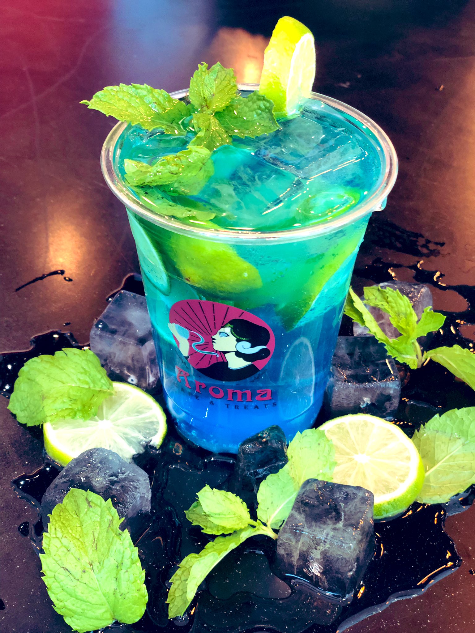 Aroma cafe on Twitter "Blueberry mojito 🍷 ️…