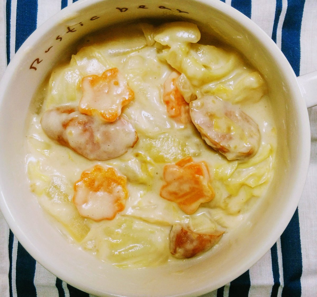 【料理】結構好評だった彩り野菜とシーフードの春雨中華炒め☆ そして米粉で作ったソーセージと野菜のシチュー(にしては