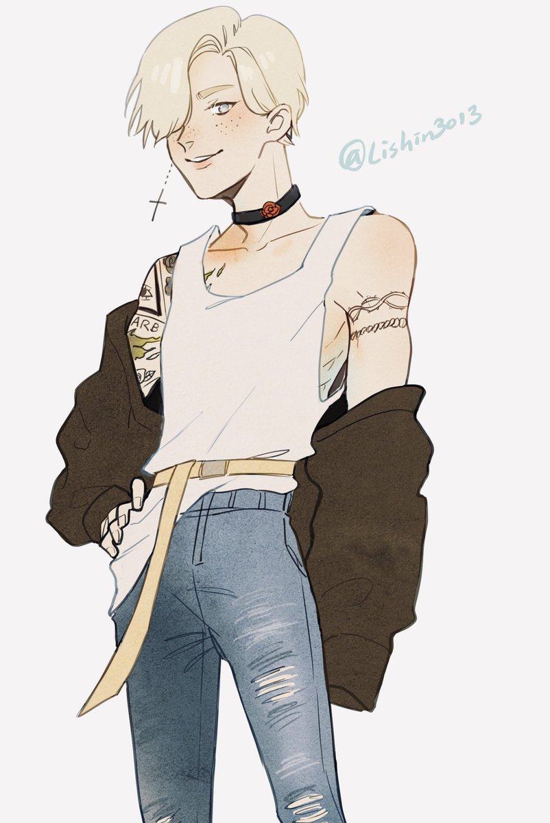 Lishin💫 On Twitter: "So I Finally Finish Felix's Part Yayyy Hope U Like This Tattooist Lix Uwu I'll Be Designing Florist Binnie Next, And Hopefully The Side Characters Too #Straykids #Felix #Tattooist # 1200_x_802_jpg