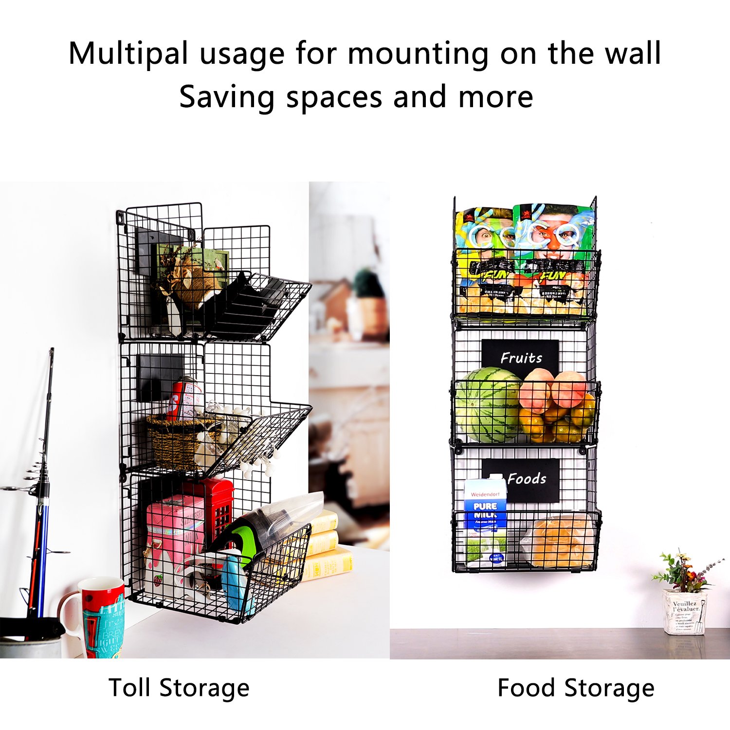 Cosrack on Twitter "Xcosrack 3 Tier Metal Wire Baskets Wall Storage