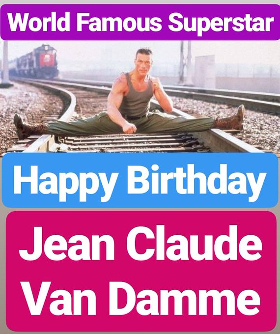 Jean Claude Van Damme's Birthday Celebration HappyBday.to