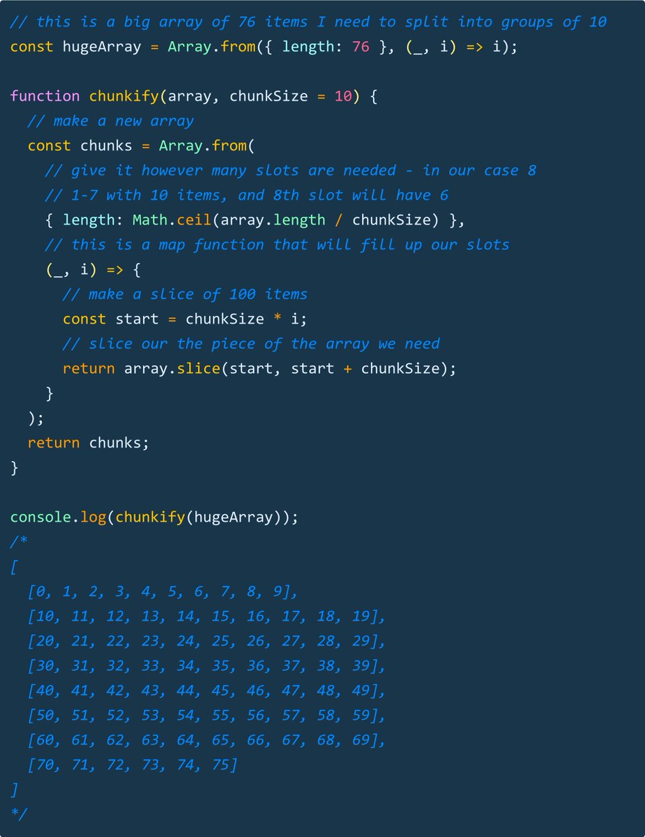 37 Javascript Split Array Into Chunks Javascript Nerd Answer