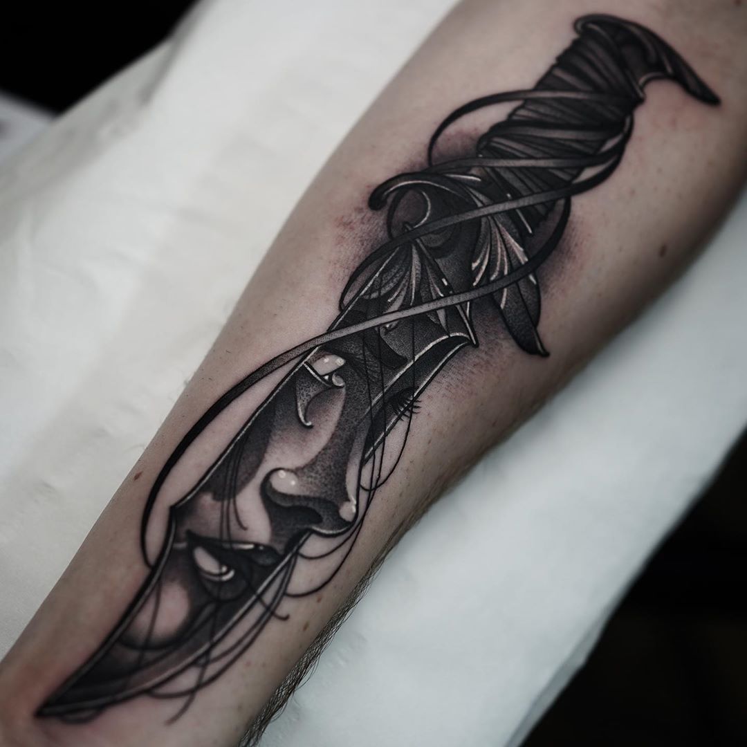Killer Ink Tattoo On Twitter: "Killer #Neotraditional #Knife By Jason James With #Killerinktattoo Supplies! #Killerink #Tattoo #Tattoos #Bodyart #Ink #Tattooartist #Tattooart #Neotraditionaltattoo #Neotrad #Neotradtattoo #Knifetattoo Https://T.co ... 1080_x_1080_jpg