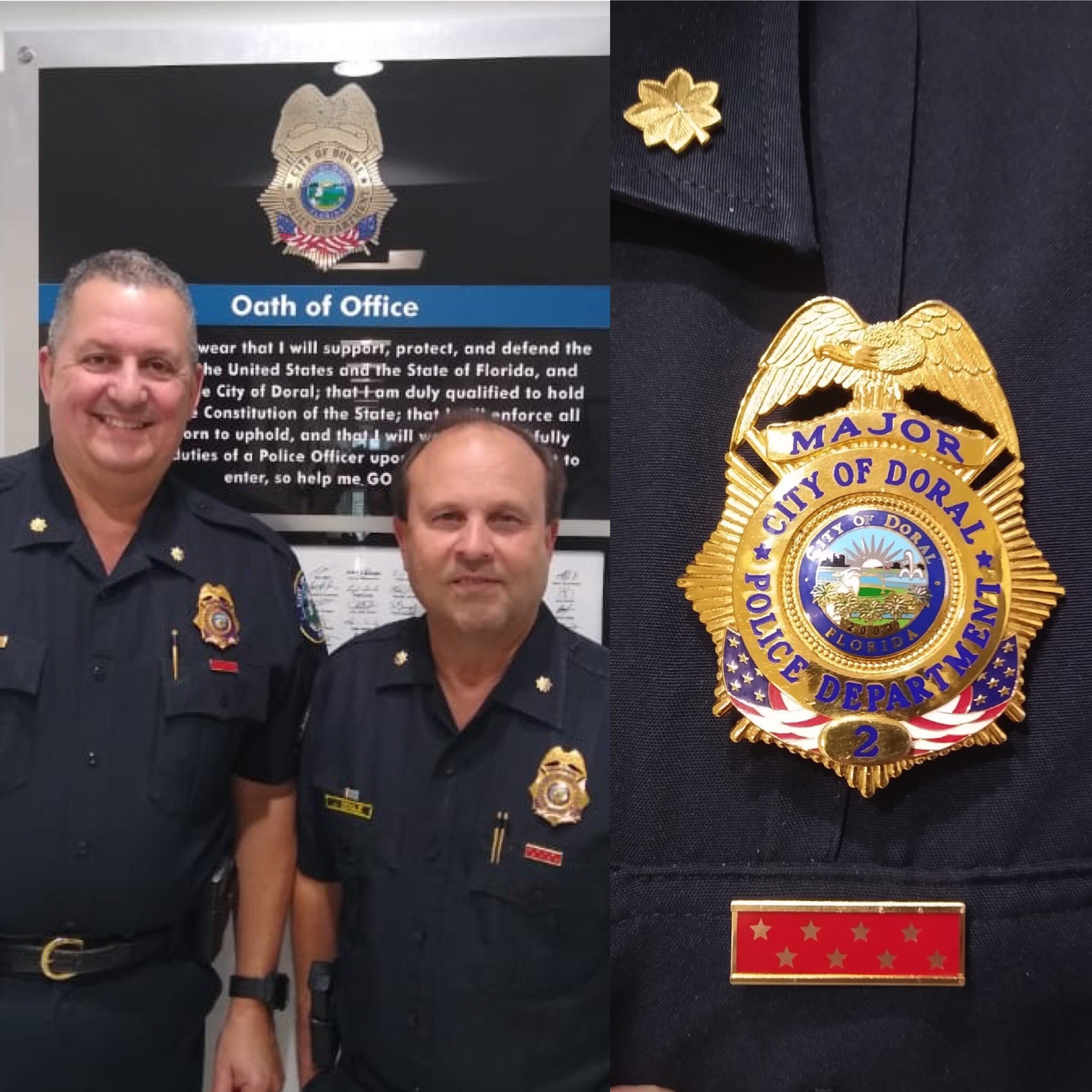 Doral Police Dept. on Twitter "Congratulations are in order for Majors