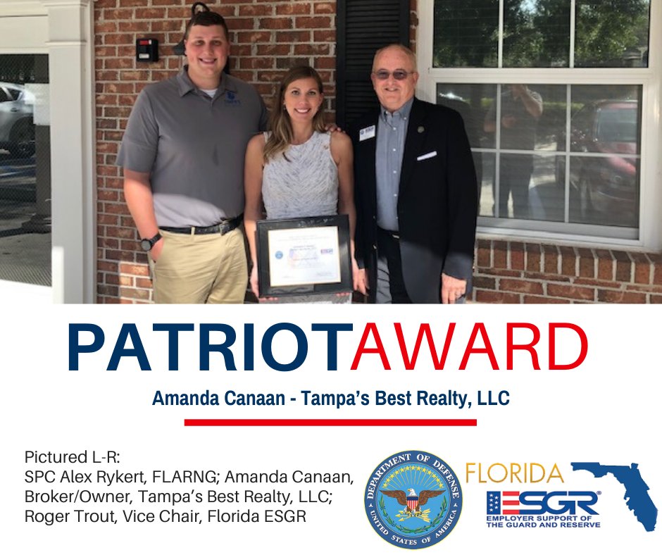 Florida ESGR on Twitter "PatrioticEmployer Amanda Canaan of Tampa’s