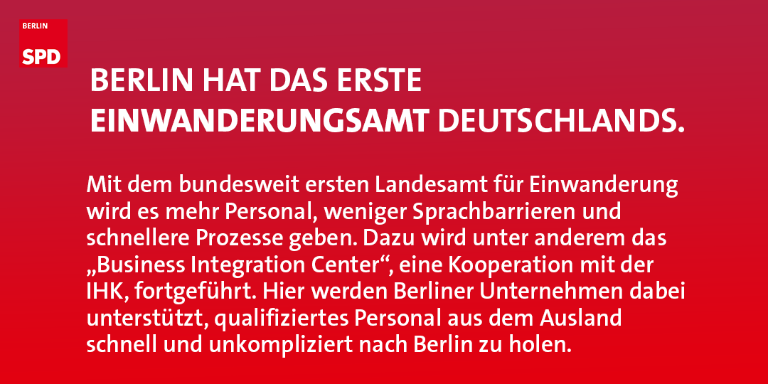 SPD Berlin on Twitter "Berlin hat Landesamt für Einwanderung Berlin