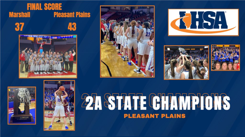 IHSA State on Twitter "🏅Pleasant Plains wins the IHSA class 2️⃣A State Girls Basketball