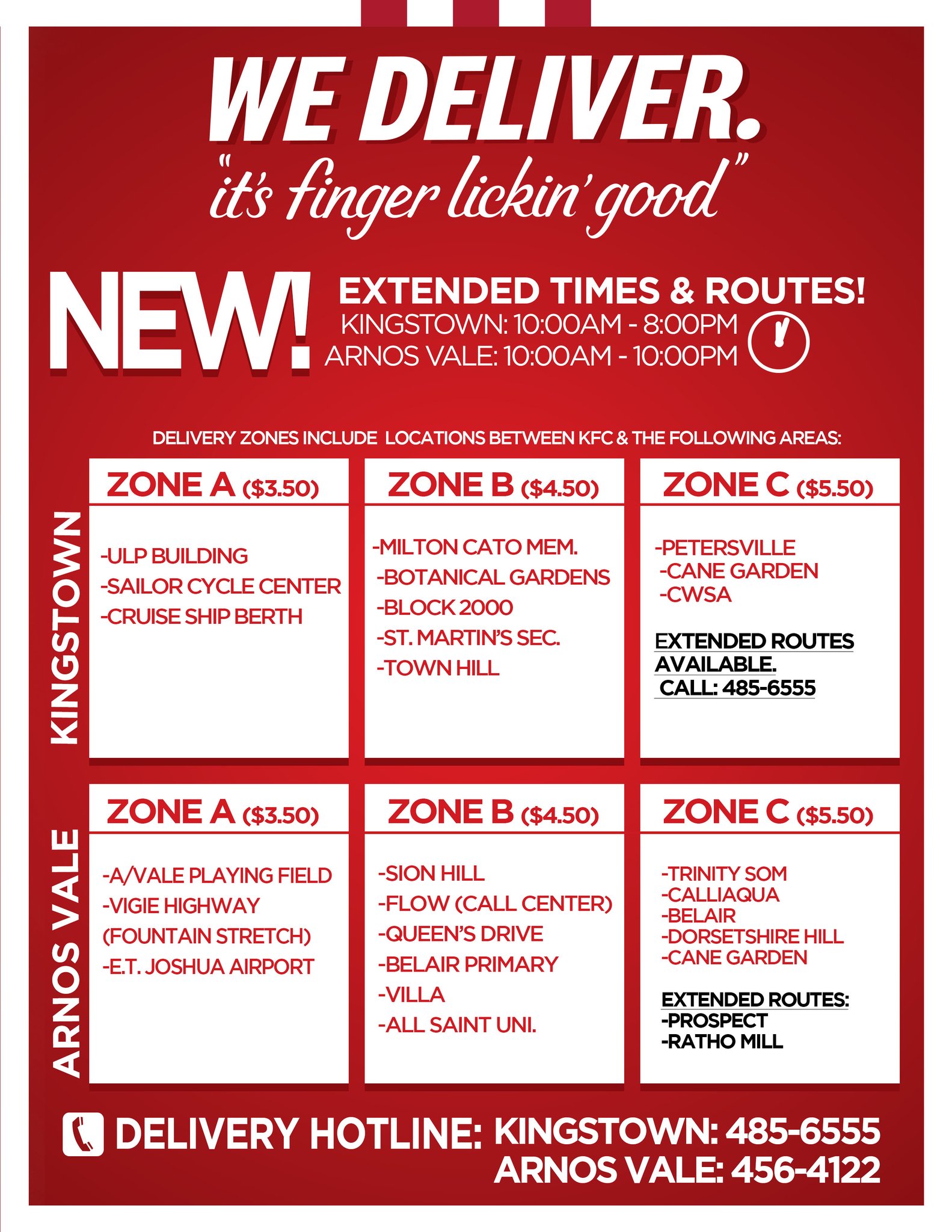 KFC St. Vincent on Twitter "We deliver! Call now! Kingstown 4856555