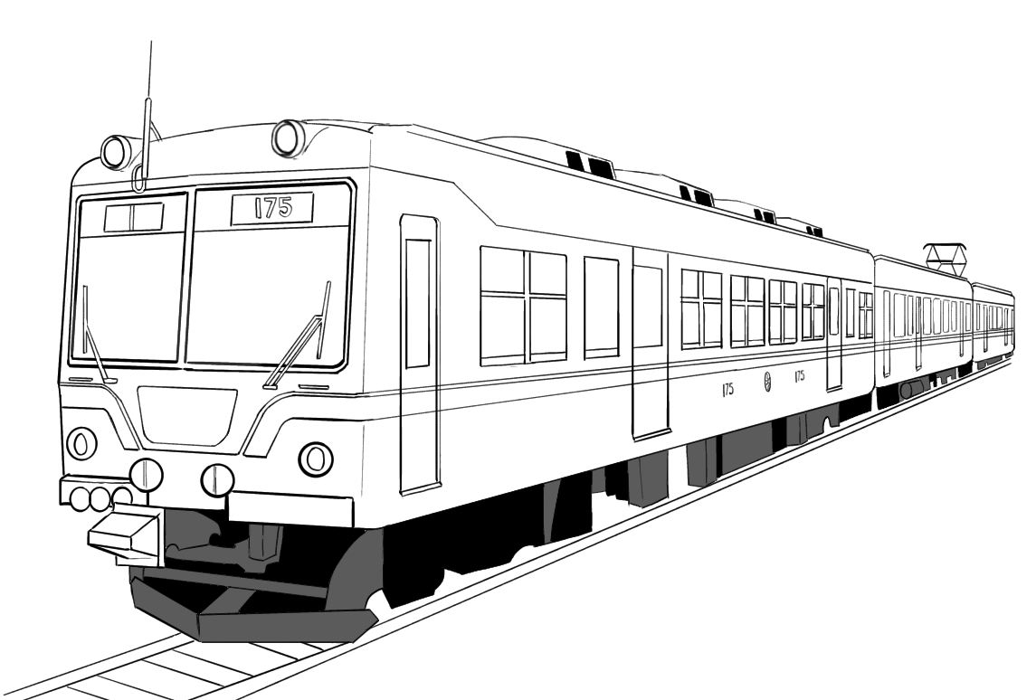 【ここからダウンロード】 電車 ぬりえ ダウンロードおよび印刷可能なぬり絵