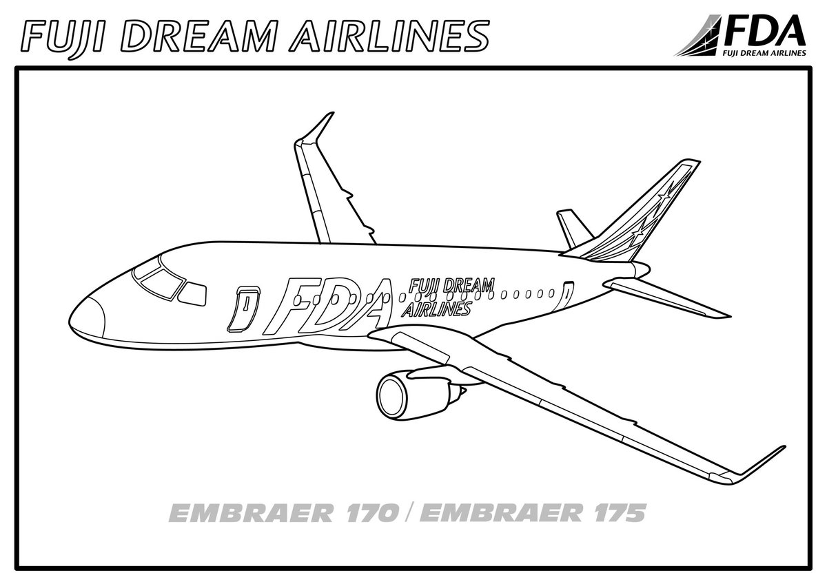 ぬりえのくに: ぬりえ：「ひこうき」 フジドリームエアラインズ 【公式】┃Fuji Dream Airlines✈️ Twitter પર: "特設サイトには、「おうちで学べる！Fda動画コンテンツ」や、飛行機や客室乗務員のぬりえがダウンロードできる「おうちで遊ぼう！Fdaぬりえ」をご用意しております💡 お絵かき中の様子や完成 ...
