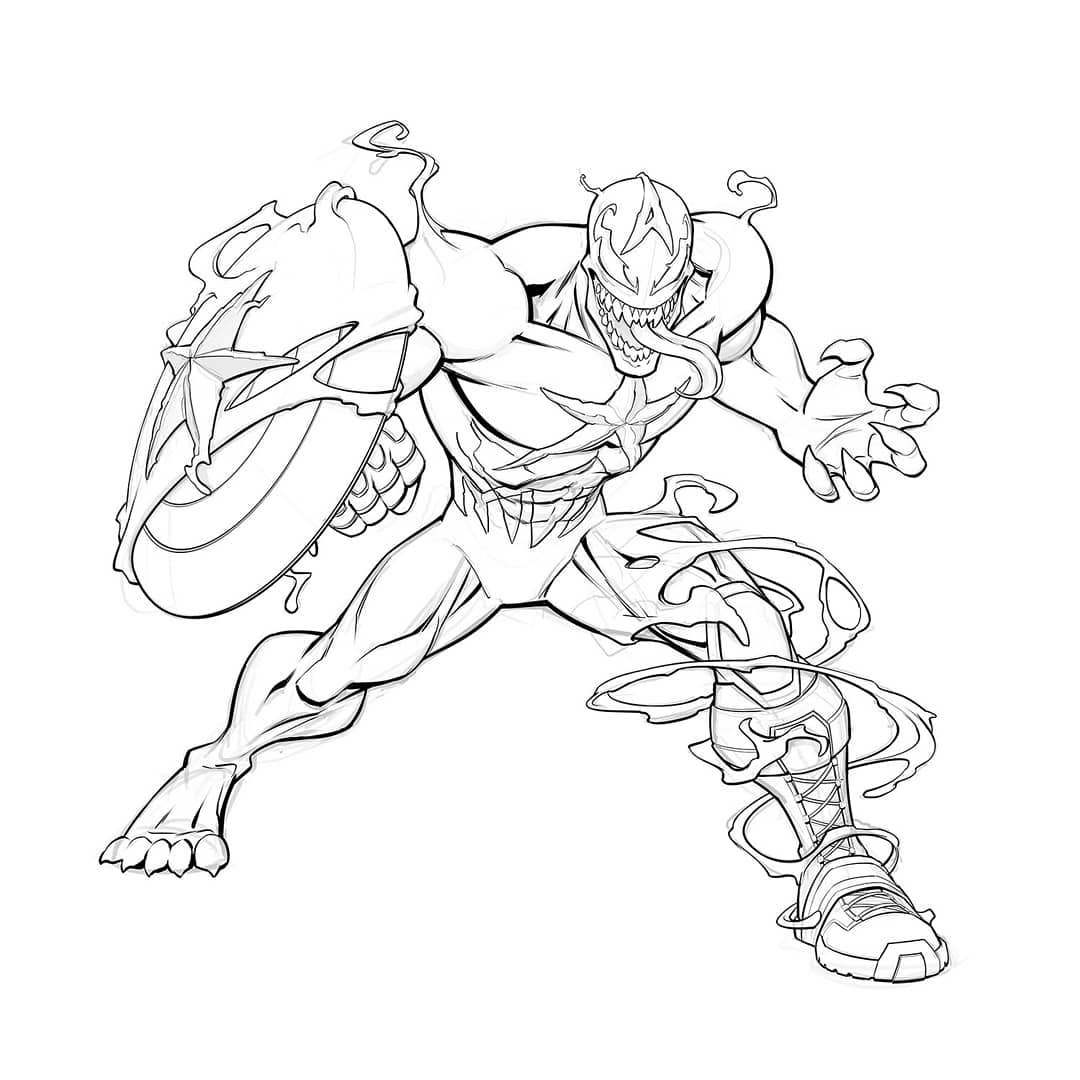 Spiderman And Captain America Coloring Pages