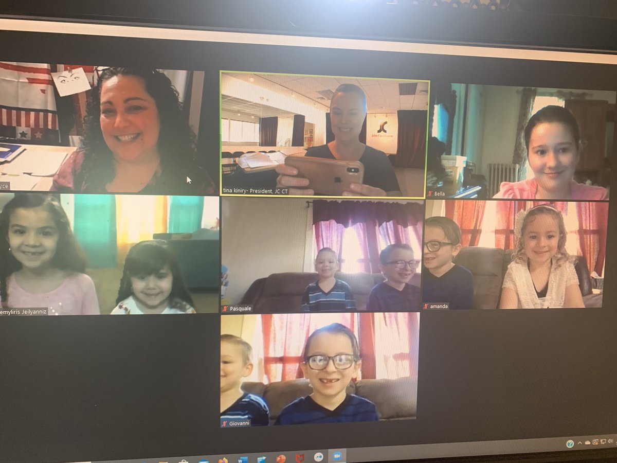 JC Models of Connecticut on Twitter Acting zoom session