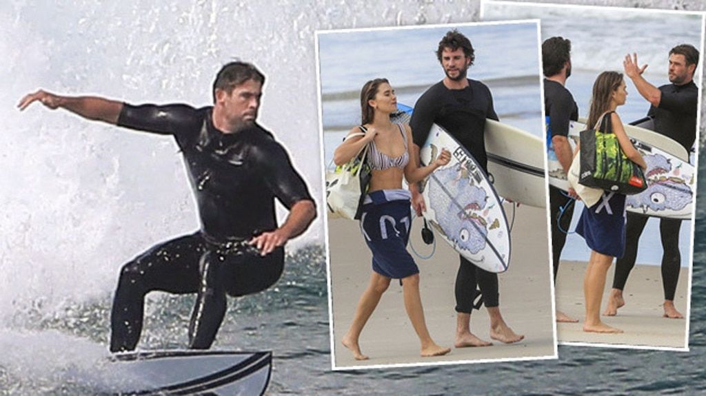 Hollywood hunk Chris Hemsworth shook off the isolation blues by taking