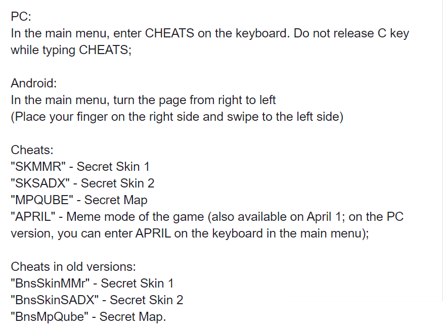 Rewase Games on Twitter "Thanks to cheat codes, you can get unique