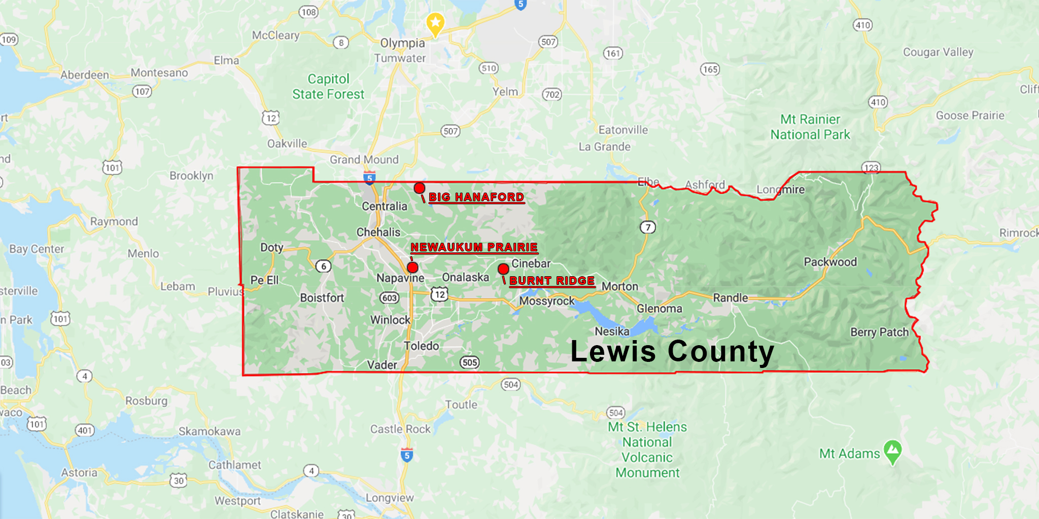 Lewis County Map