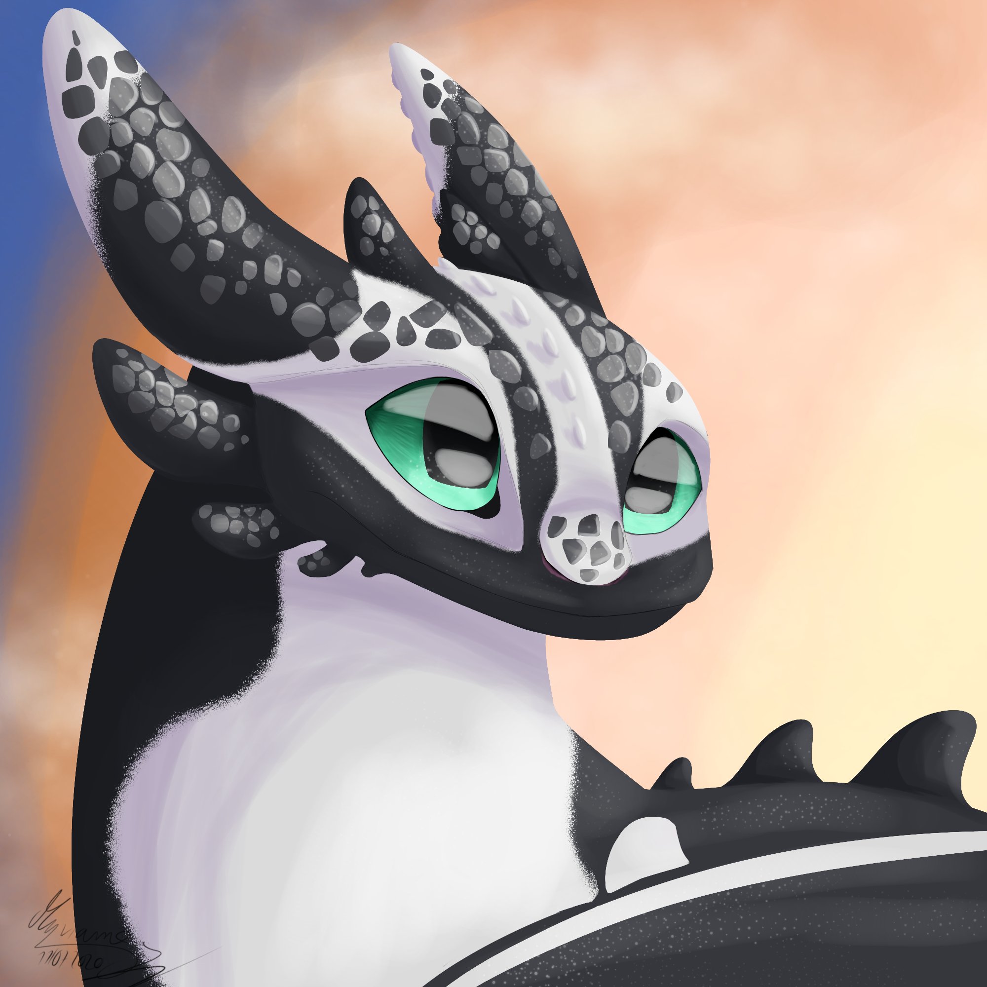 How To Draw A Baby Night Fury