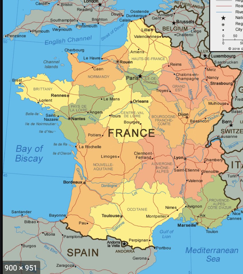 Kaart Grens Frankrijk Zwitserland Wk Grens Frankrijk Duitsland / Kaart Frankrijk Departementen Regio S Kaart