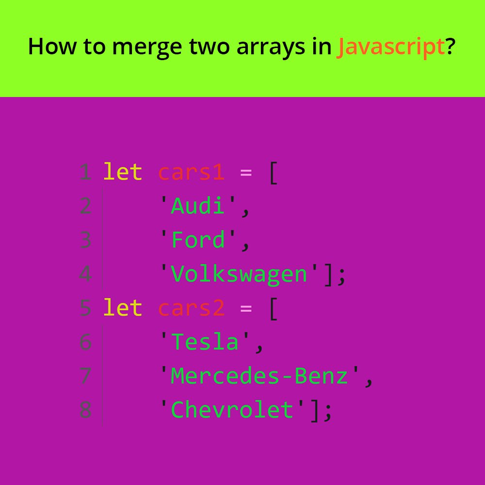 41 Merge Arrays Javascript Es6 Javascript Nerd Answer