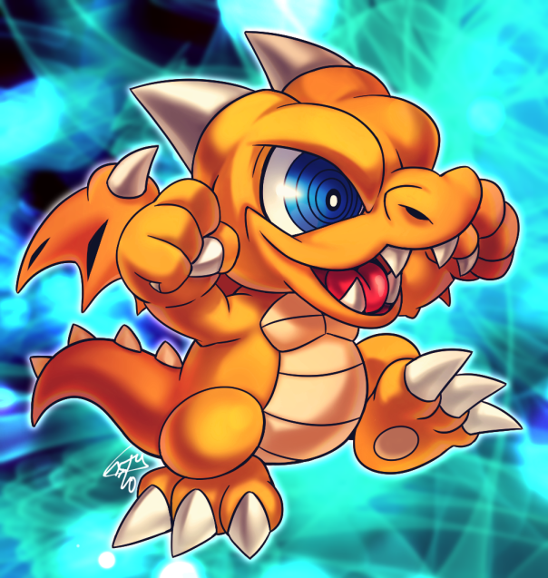 Yugioh Baby Dragon Drawing
