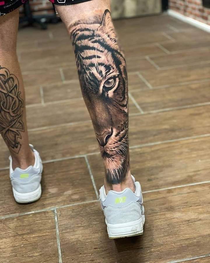 Tattoo Mundial On Twitter: "Tattoo Mundial: Tatuaje De Tigre 🐯 Pierna Https://T.co/Hq2Whhqvoa Https://T.co/Y2Jkdykvm9" / Twitter 900_x_720_jpg