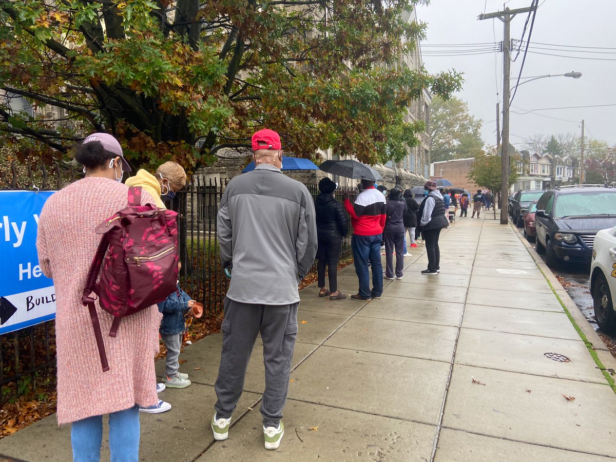 Thread by erinK_mccarthy, Early voting line goes around the block at