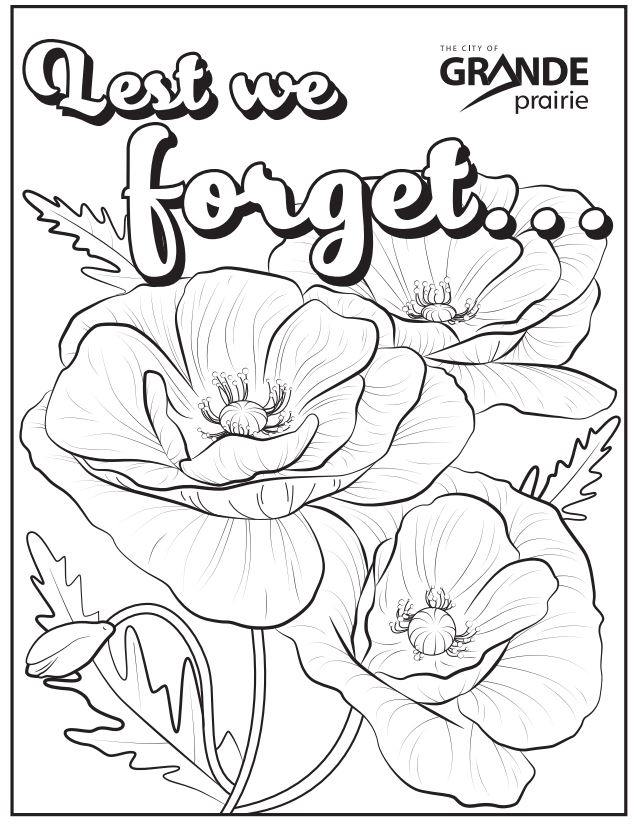 Remembrance Day Coloring Pages
