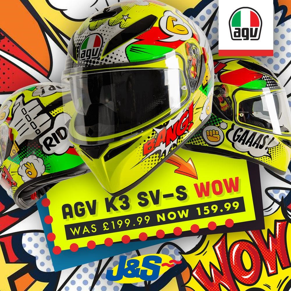J&S Accessories Ltd on Twitter "AGV K3 SVS Wow Helmet now reduced