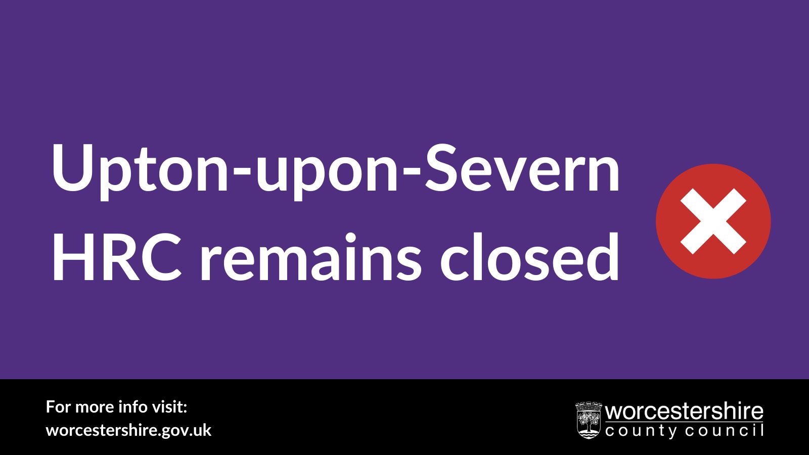 Worcestershire County Council on Twitter "Due to flooding, Uptonupon