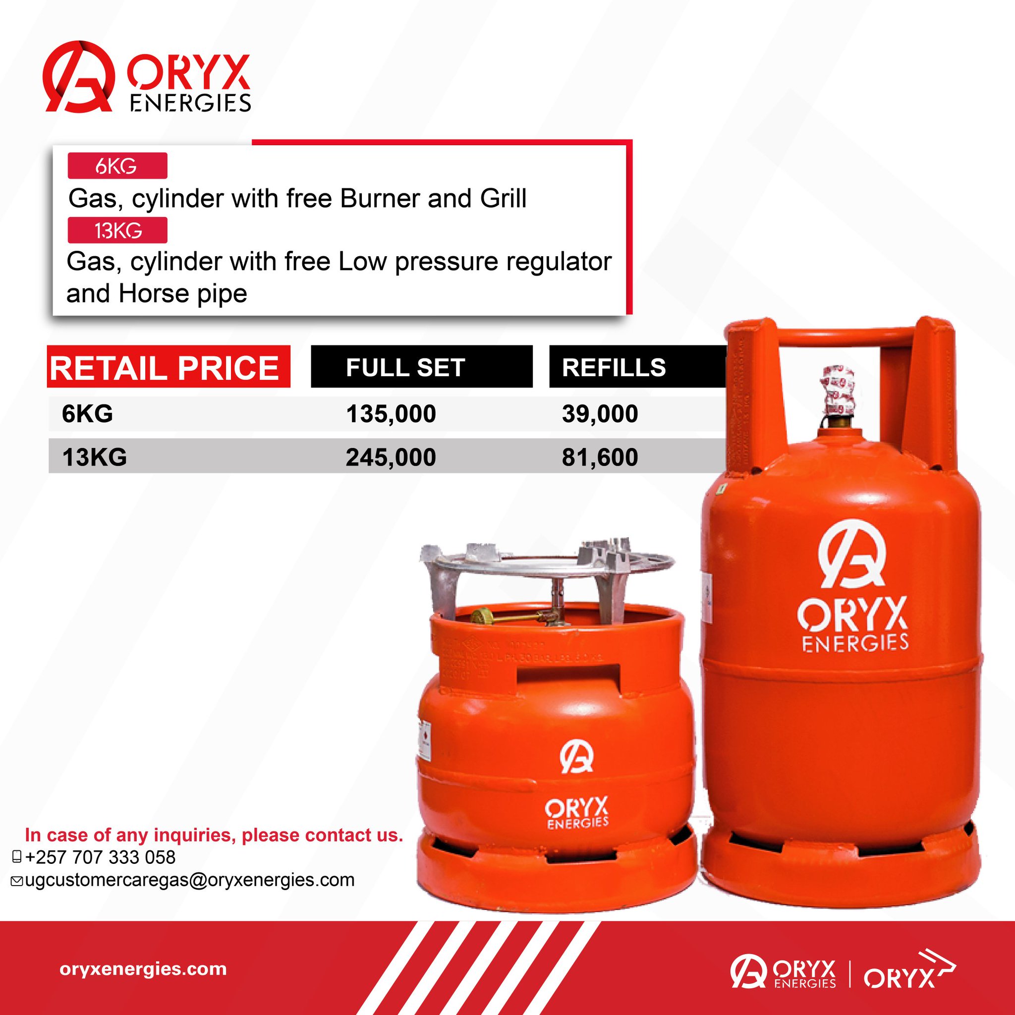 ORYX Energies Uganda on Twitter "Amazing Gas PRICES at ORYX Bukesa
