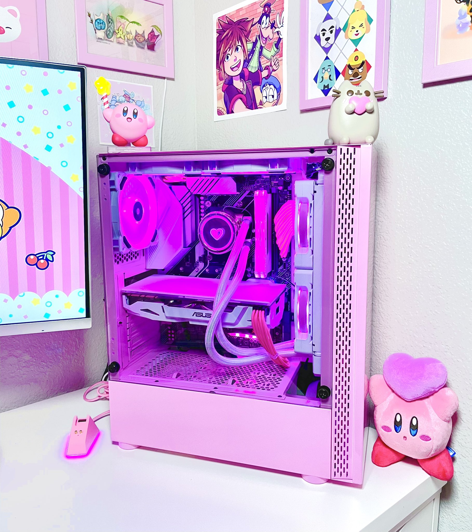 MystiicMeep on Twitter "My pink PC build is complete and I am obsessed