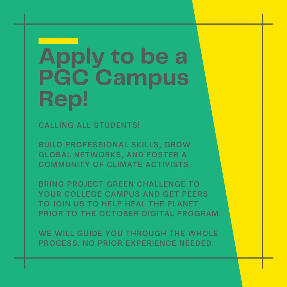 Turning Green on Twitter a Project Green Challenge Campus