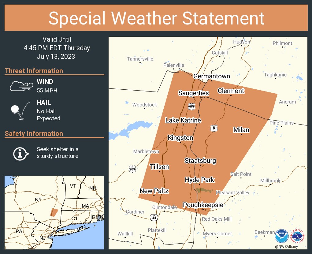 NWS Albany on Twitter "A special weather statement has been issued for