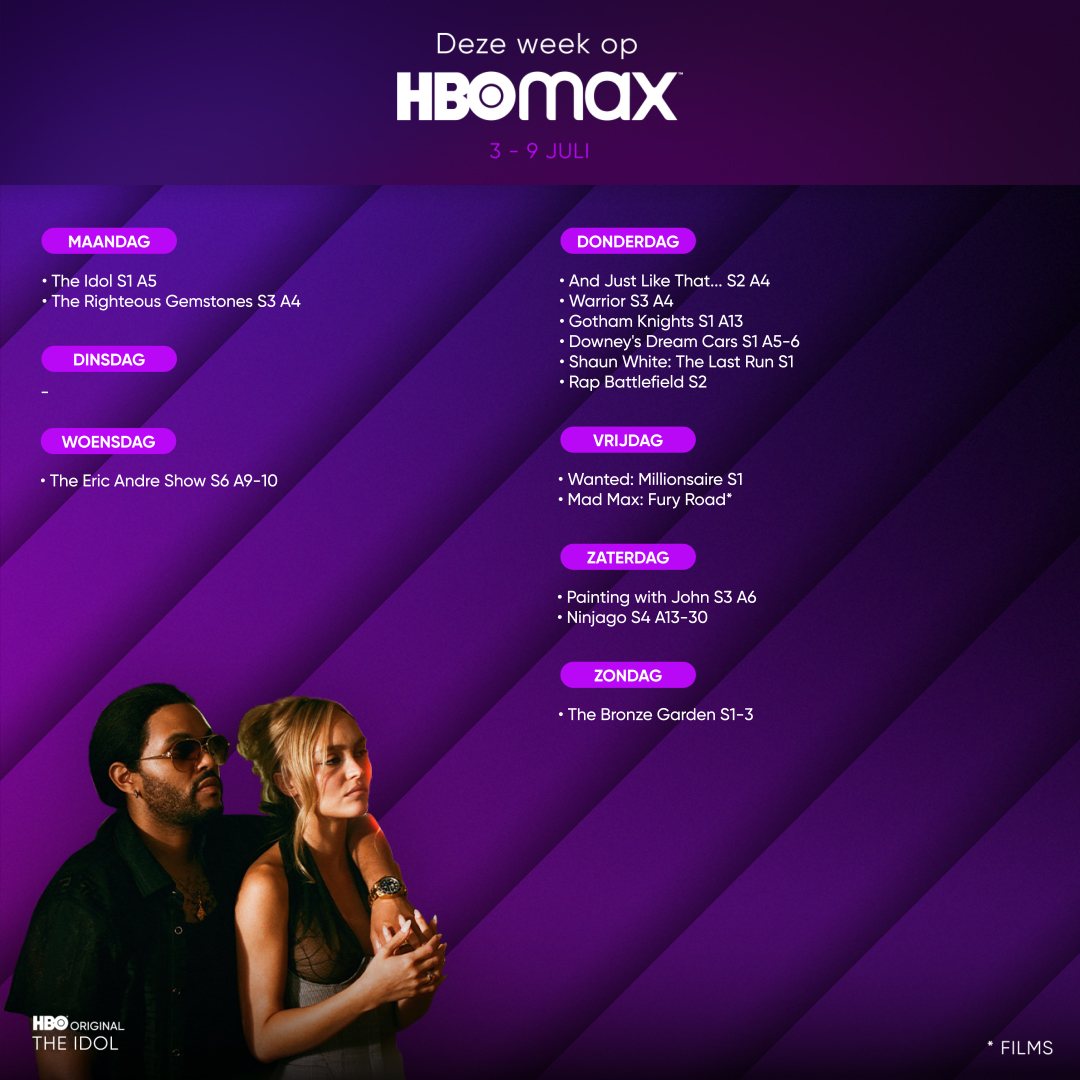 HBO Max Nederland on Twitter "Deze week op HBO Max 💜 https//t.co