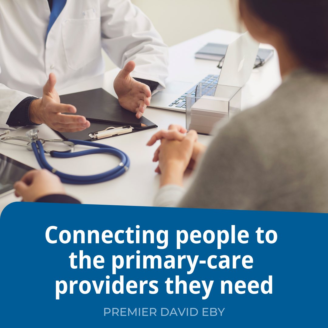 David Eby on Twitter "We’re expanding the Health Connect Registry to