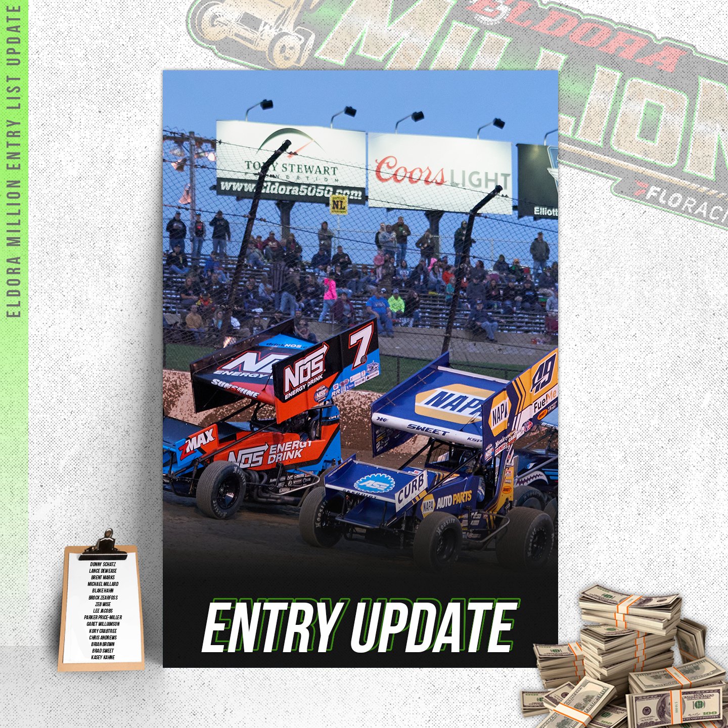 ELDORA SPEEDWAY on Twitter "Earlyentry period for the EldoraMillion