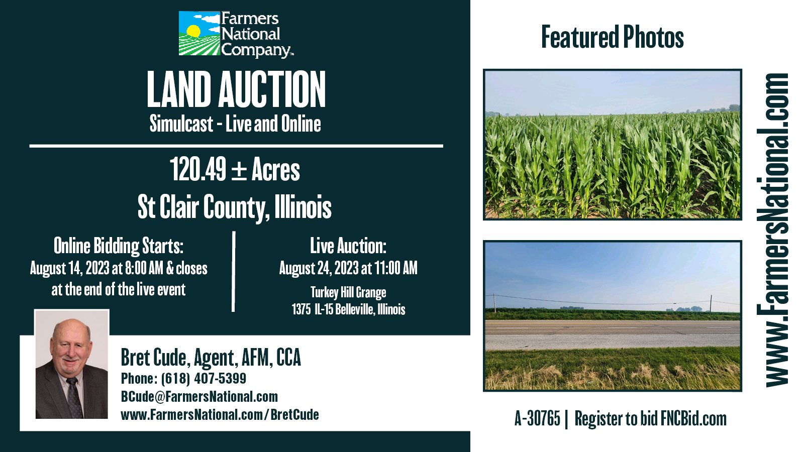 Farmers National Company on Twitter "Land Auction! Simulcast live