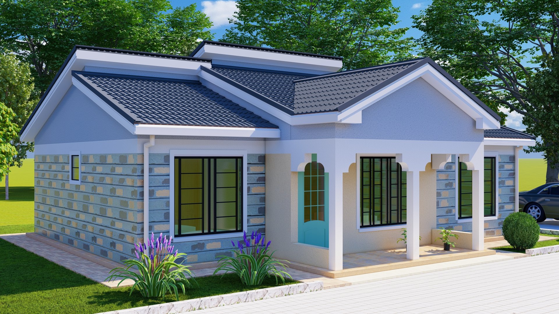 Davy's Building and Civil Works on Twitter "3 Bedroom House For plan