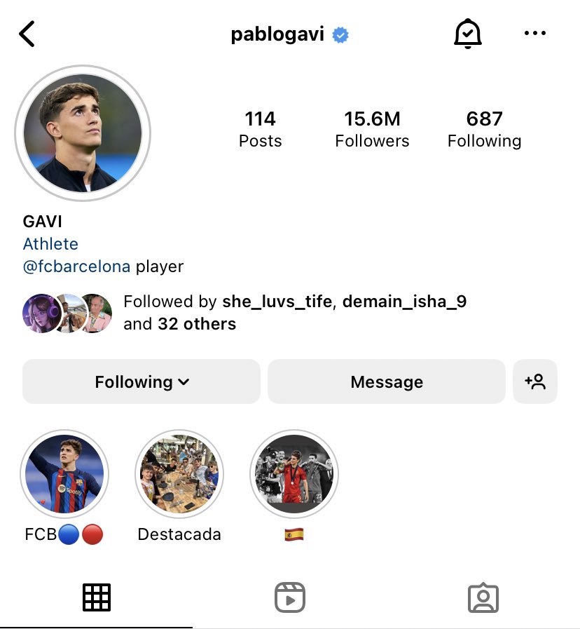 CB on Twitter "Gavi is the second most followed Barca player on