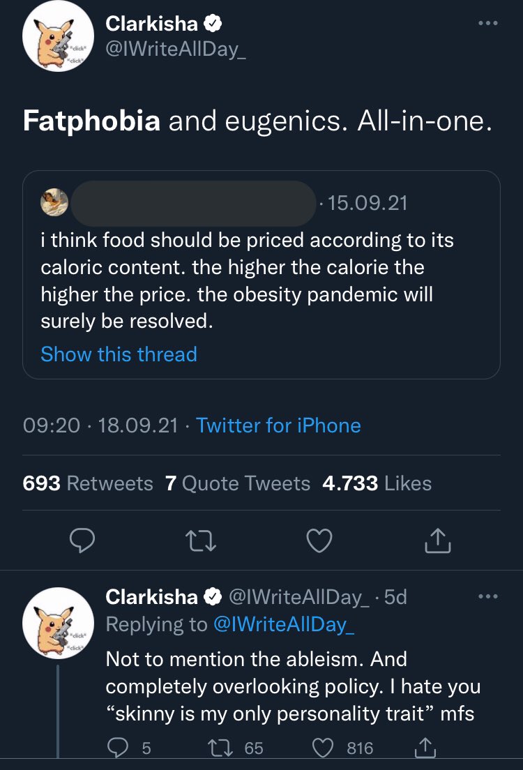 Fats posting Ls on Twitter