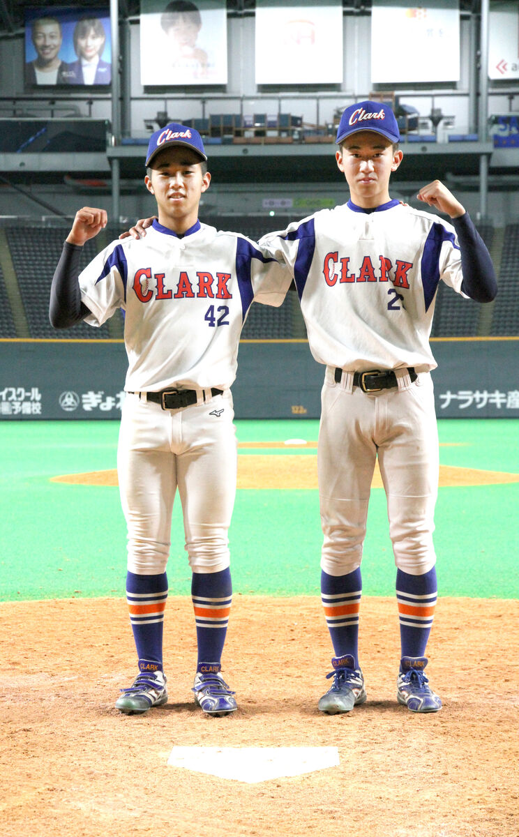 スポーツ報知 プロ野球取材班 on Twitter "【 高校野球 】クラークの新岡兄弟 真輝＆真輝が「兄弟で