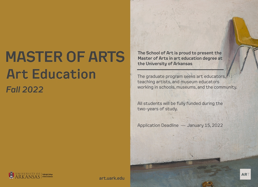 Fall 2022 Uark University Of Arkansas On Twitter: "Another First For @Uarkart, As It Will Provide A New Master Of Arts In Art Education Program Starting In Fall 2022. #Uark ---> Https://T.co/4M1Toxu86Q Https://T.co/Ute65Lvgoh" / Twitter