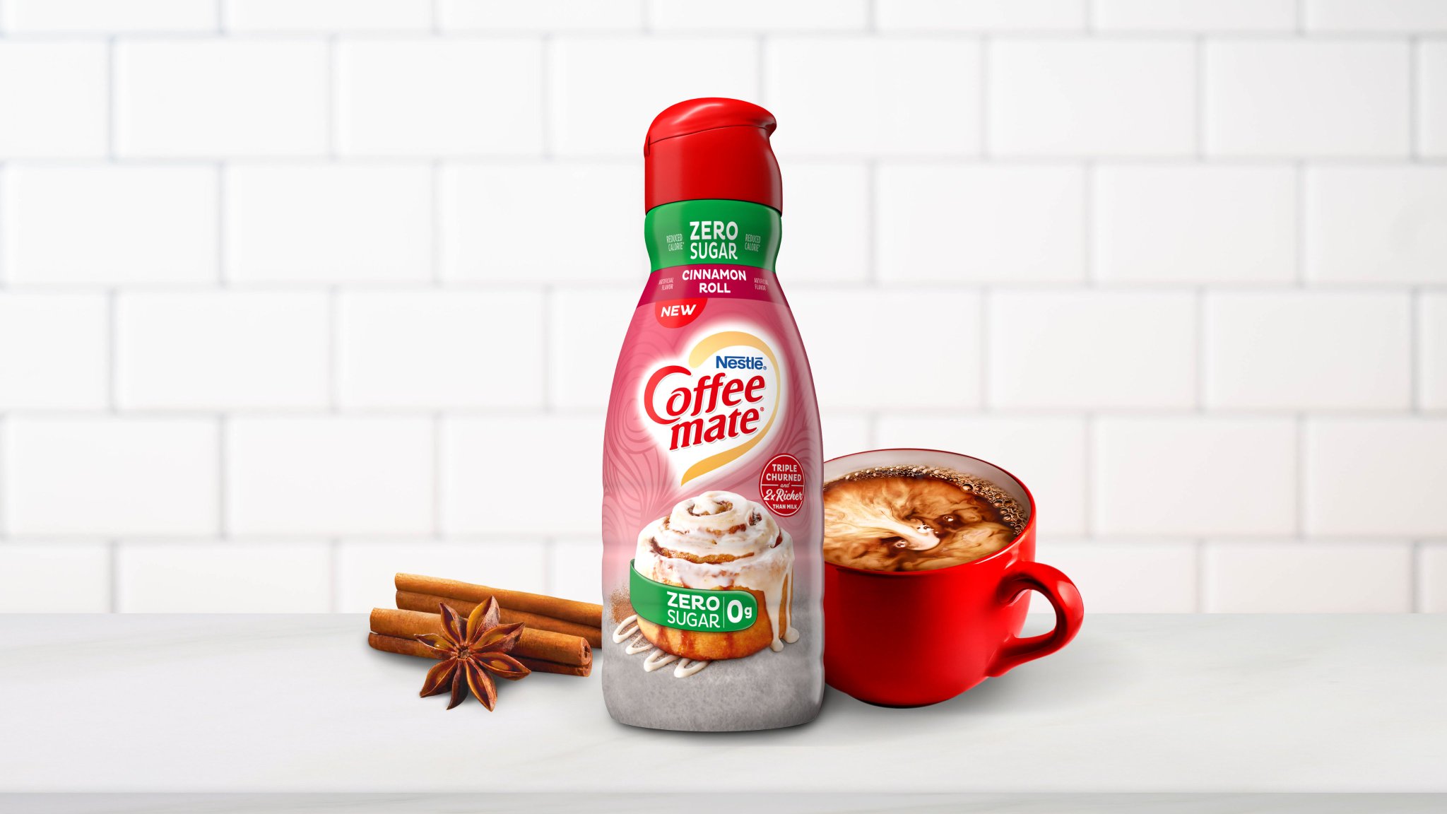 Coffee mate Zero Sugar Cinnamon Roll cinnamon roll, cinnamon roll