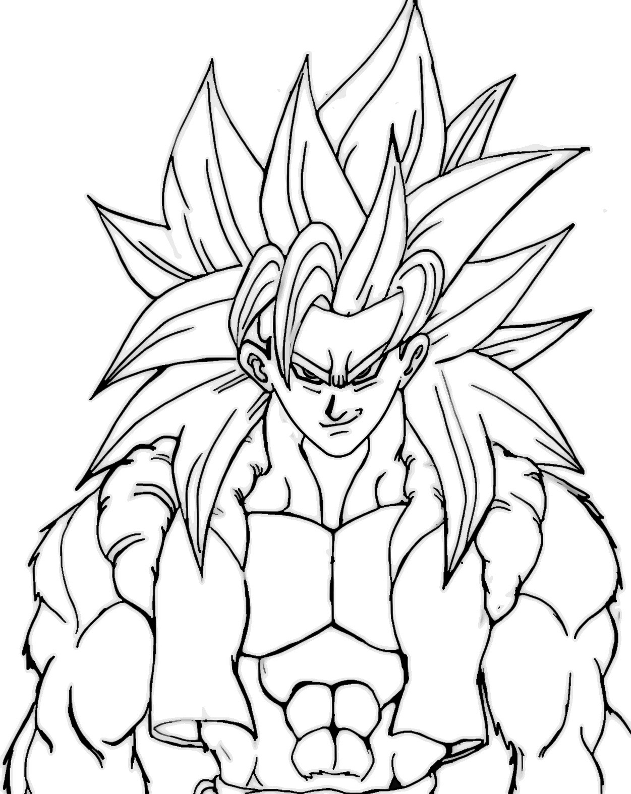 Ssj4 Gogeta Coloring Pages