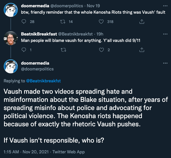 Xanderhal on Twitter "Apparently the guy who made that "Vaush is
